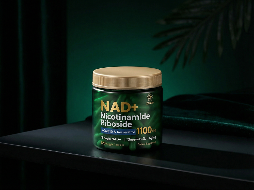 NAD+ support supplement in premium packaging
